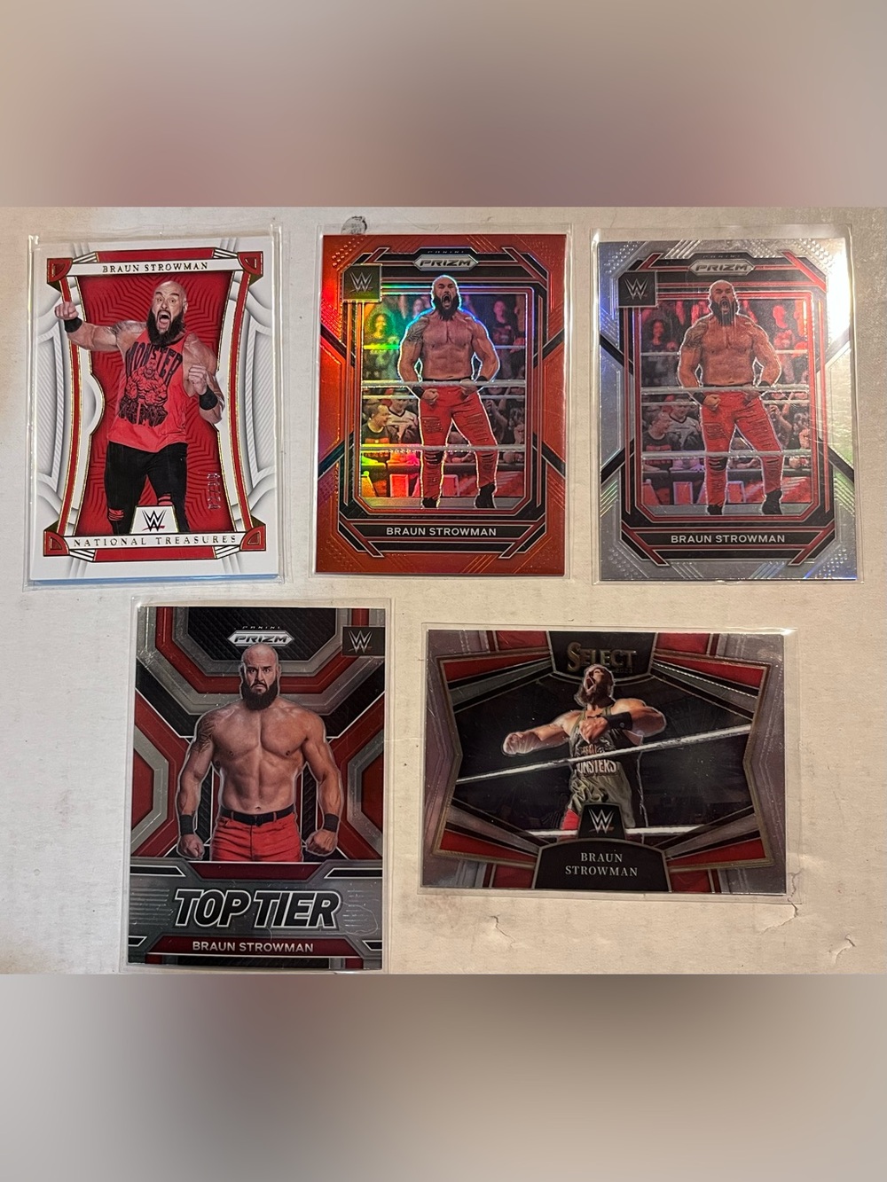 WWE Braun Strowman 5-card Lot